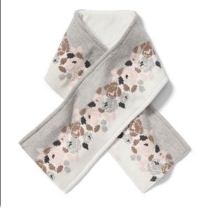 Janie and Jack • heather gray floral scarf